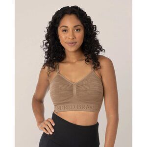 Kindred Bravely Women's Hands-Free Pumping Nursing Bra Latte Brown XL Busty New